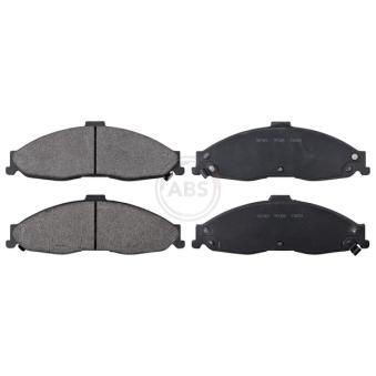 Jeu de 4 plaquettes de frein avant A.B.S. [38749]