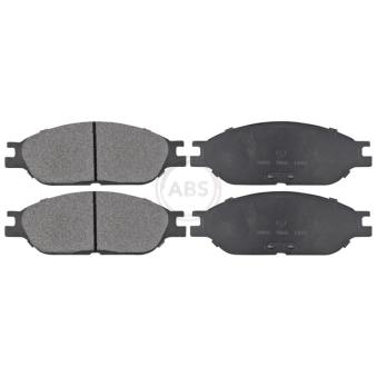Jeu de 4 plaquettes de frein avant A.B.S. [38803]