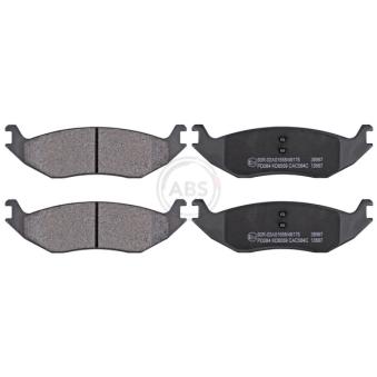 Jeu de 4 plaquettes de frein arrière A.B.S. [38967]