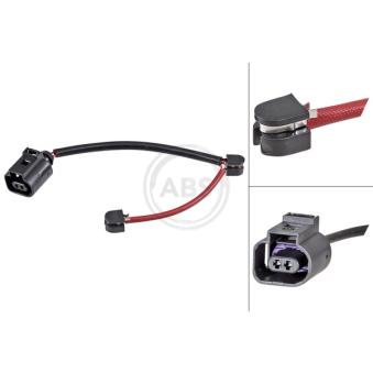 Contact d'avertissement, usure des plaquettes de frein A.B.S. 39405 pour PORSCHE CAYENNE 3.0 AWD - 340cv