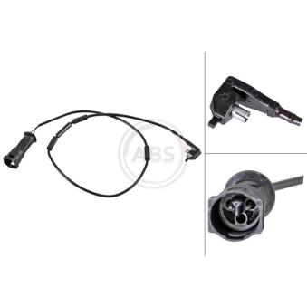 Contact d'avertissement, usure des plaquettes de frein A.B.S. 39517 pour OPEL OMEGA 2.3 TD Intercooler - 100cv