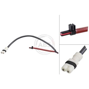 Contact d'avertissement, usure des plaquettes de frein A.B.S. 39537 pour PORSCHE 928 5.4 GTS - 350cv