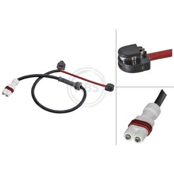 Contact d'avertissement, usure des plaquettes de frein A.B.S. [39660]