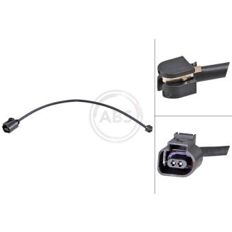 Contact d'avertissement, usure des plaquettes de frein A.B.S. [39704]