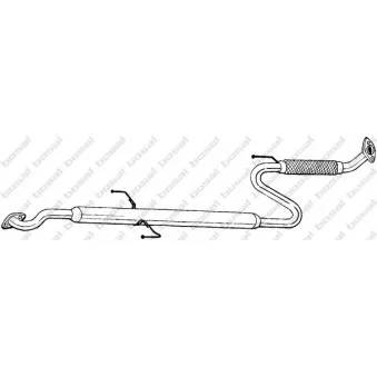 Silencieux central BOSAL 287-909