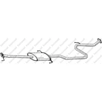 Silencieux central BOSAL 287-911