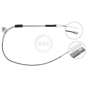 Tirette à câble, frein de stationnement A.B.S. K10001 pour MERCEDES-BENZ CLASSE A A 140 - 82cv