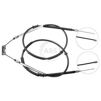 Tirette à câble, frein de stationnement A.B.S. K10025 pour LADA 111 1.2 LPG - 75cv