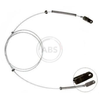 Tirette à câble, frein de stationnement A.B.S. K10126 pour ROVER MINI 1300 - 63cv