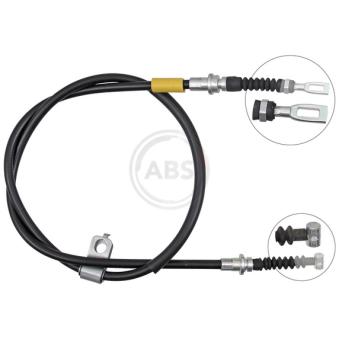 Tirette à câble, frein de stationnement A.B.S. K10189 pour RENAULT R11 2.0 - 160cv