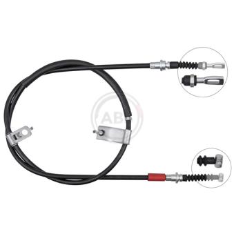 Tirette à câble, frein de stationnement A.B.S. K10190 pour RENAULT R11 2.0 - 160cv