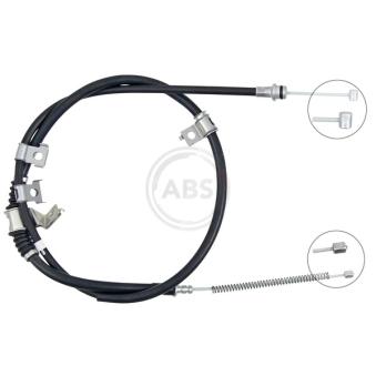 Tirette à câble, frein de stationnement A.B.S. K10213 pour MITSUBISHI PAJERO 3.5 - 203cv