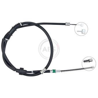 Tirette à câble, frein de stationnement A.B.S. K10224 pour MITSUBISHI OUTLANDER 2.4 4WD - 162cv