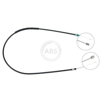 Tirette à câble, frein de stationnement A.B.S. K10308 pour PEUGEOT 306 1.8 16V - 110cv