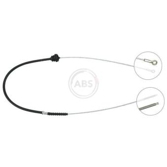 Tirette à câble, frein de stationnement A.B.S. K10801 pour MERCEDES-BENZ 100 D - 72cv