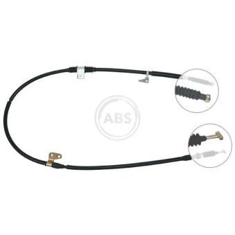 Tirette à câble, frein de stationnement A.B.S. K11188 pour JEEP CJ5 - CJ8 2.0 12V - 110cv