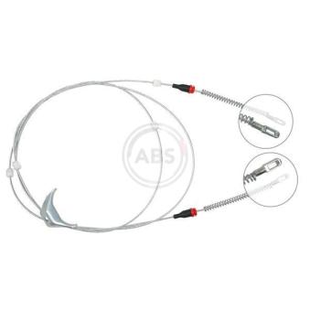 Tirette à câble, frein de stationnement A.B.S. K11265 pour CITROEN CX 2.0 E - 110cv