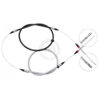 Tirette à câble, frein de stationnement A.B.S. K11325 pour OPEL KADETT 1.6 D - 54cv