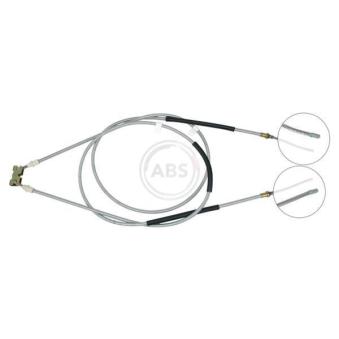 Tirette à câble, frein de stationnement A.B.S. K11975 pour FORD COURIER 1.4 i - 90cv