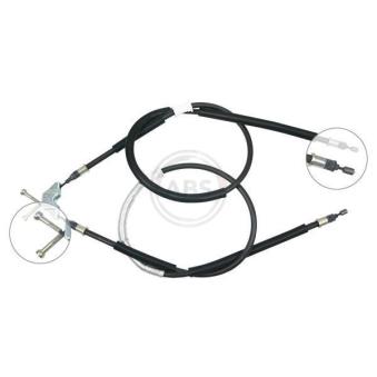Tirette à câble, frein de stationnement A.B.S. K12036 pour OPEL ASTRA 2.2 16V - 147cv