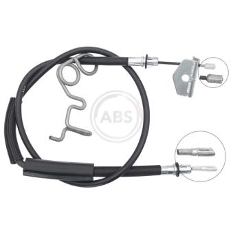 Tirette à câble, frein de stationnement A.B.S. K12102 pour LANCIA VOYAGER 2.8 CRD - 163cv