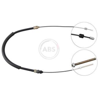 Tirette à câble, frein de stationnement A.B.S. K12217 pour AUDI A4 1.9 - 109cv