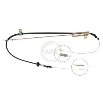 Tirette à câble, frein de stationnement A.B.S. K12285 pour KIA BESTA 2.2 D - 65cv