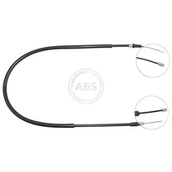 Tirette à câble, frein de stationnement A.B.S. K12286 pour RENAULT LAGUNA 2.0 - 113cv