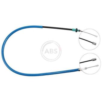 Tirette à câble, frein de stationnement A.B.S. K12306 pour RENAULT LAGUNA 2.0 - 113cv