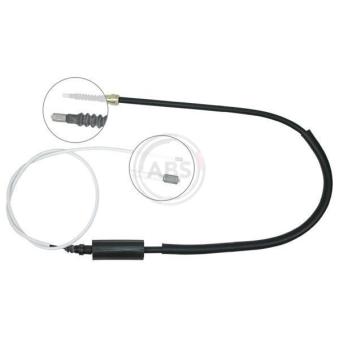 Tirette à câble, frein de stationnement A.B.S. K12408 pour RENAULT ESPACE 2.2 - 108cv