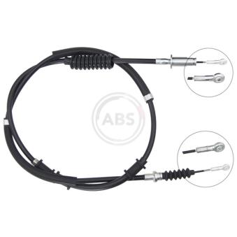Tirette à câble, frein de stationnement A.B.S. K12409 pour LAND ROVER DISCOVERY 2.5 D 4x4 - 122cv
