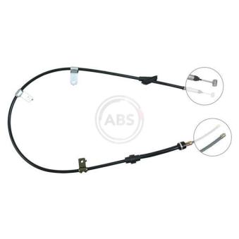 Tirette à câble, frein de stationnement A.B.S. K12497 pour FIAT IDEA 420 D - 86cv