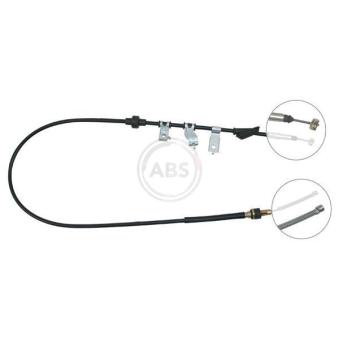 Tirette à câble, frein de stationnement A.B.S. K12498 pour FIAT IDEA 420 D - 86cv