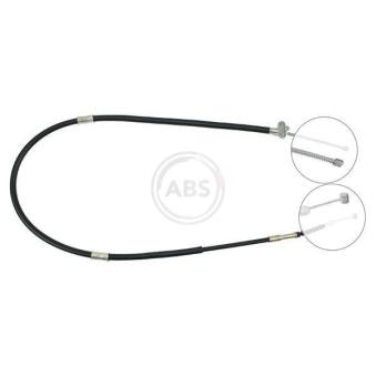 Tirette à câble, frein de stationnement A.B.S. K12818 pour SEAT IBIZA 1.6 - 110cv