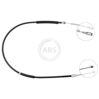 Tirette à câble, frein de stationnement A.B.S. K13416 pour MERCEDES-BENZ SPRINTER 418 CDI - 184cv