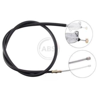Tirette à câble, frein de stationnement A.B.S. K13447 pour DAIHATSU MOVE 0.8 - 42cv