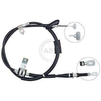 Tirette à câble, frein de stationnement A.B.S. K13467 pour SUZUKI IGNIS 1.3 4WD - 83cv