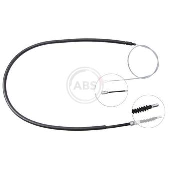 Tirette à câble, frein de stationnement A.B.S. K13496 pour PEUGEOT 308 1.6 16V - 140cv