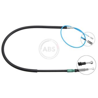 Tirette à câble, frein de stationnement A.B.S. K13626 pour VOLKSWAGEN CADDY 1.6 - 110cv
