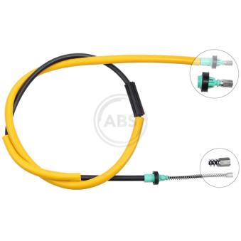 Tirette à câble, frein de stationnement A.B.S. OEM 8200577938