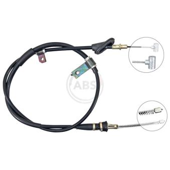 Tirette à câble, frein de stationnement A.B.S. K14094 pour SUZUKI SWIFT 1.6 4WD - 95cv
