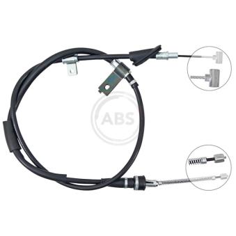 Tirette à câble, frein de stationnement A.B.S. K14095 pour SUZUKI SWIFT 1.6 4WD - 95cv