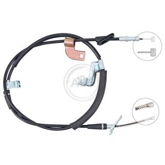 Tirette à câble, frein de stationnement A.B.S. K14109 pour HONDA STREAM 2.0 16V - 156cv