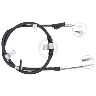 Tirette à câble, frein de stationnement A.B.S. K14157 pour HYUNDAI LANTRA 1.9 D - 68cv