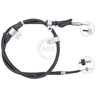 Tirette à câble, frein de stationnement A.B.S. K14208 pour HYUNDAI LANTRA 1.9 D - 68cv