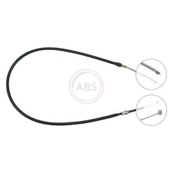 Tirette à câble, frein de stationnement A.B.S. K14308 pour KIA SEPHIA 1.5 i 16V - 80cv