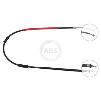 Tirette à câble, frein de stationnement A.B.S. K14337 pour LANCIA Y 1.4 12V - 75cv