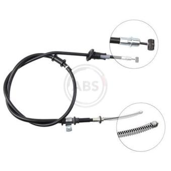 Tirette à câble, frein de stationnement A.B.S. K14737 pour MITSUBISHI CARISMA 1.8 16V - 140cv