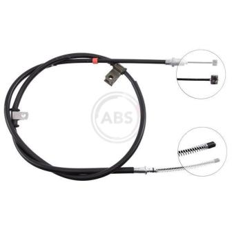 Tirette à câble, frein de stationnement A.B.S. K14878 pour MITSUBISHI GALANT 2.4 GDI - 150cv