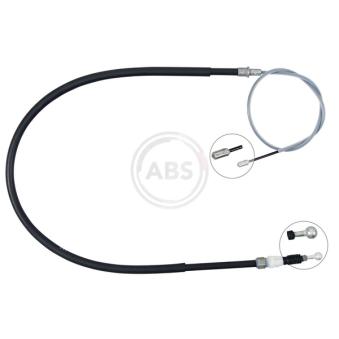 Tirette à câble, frein de stationnement A.B.S. K15025 pour AUDI A5 1.2 TSI - 110cv